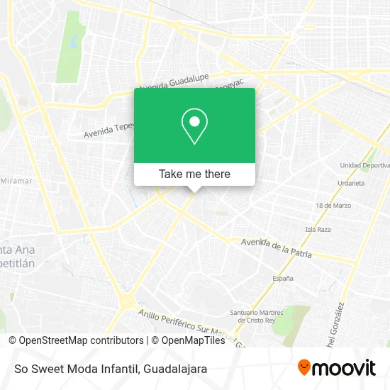 So Sweet Moda Infantil map