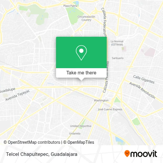 Telcel Chapultepec map