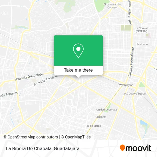 La Ribera De Chapala map