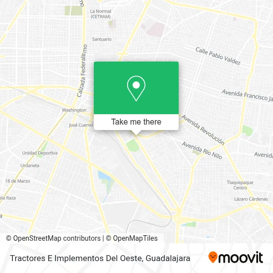 Tractores E Implementos Del Oeste map