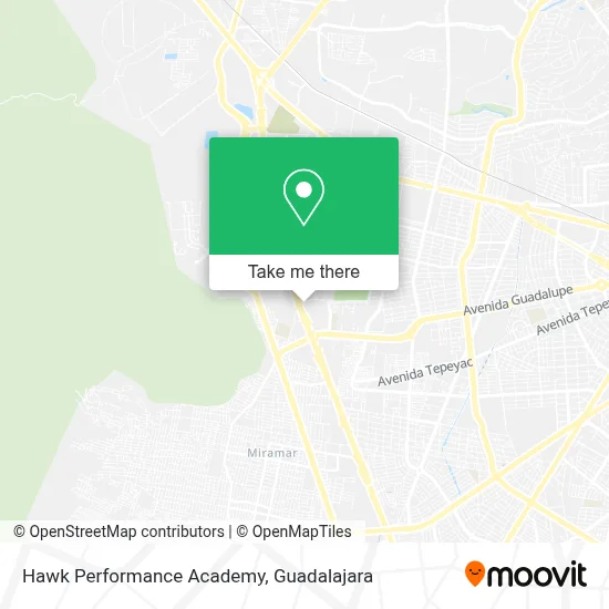 Hawk Performance Academy map