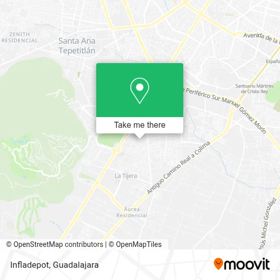 Infladepot map