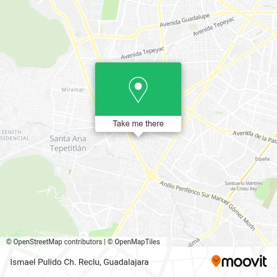 Ismael Pulido Ch. Reclu map