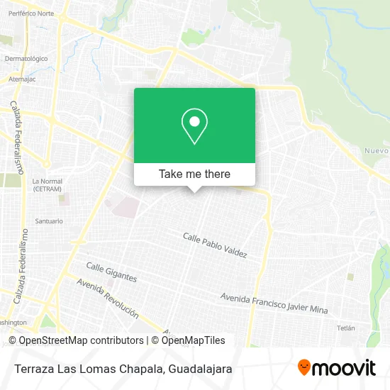 Terraza Las Lomas Chapala map