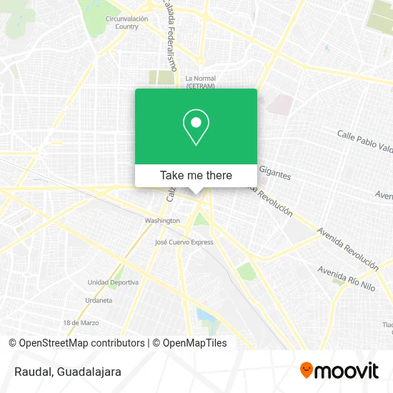 Raudal map
