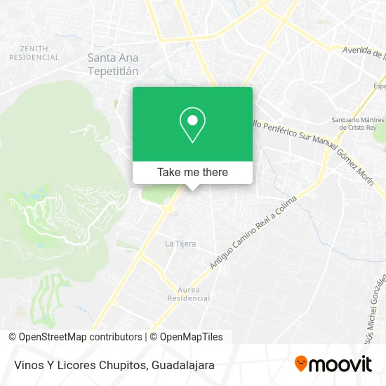 Vinos Y Licores Chupitos map