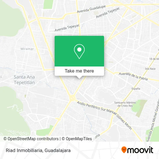 Riad Inmobiliaria map