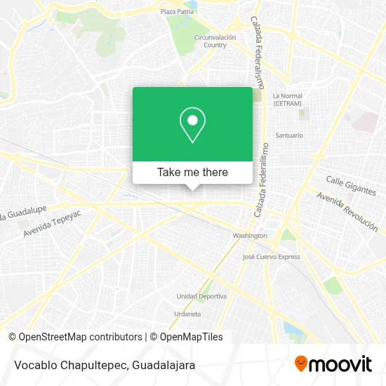 Vocablo Chapultepec map