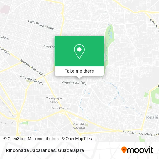 Rinconada Jacarandas map