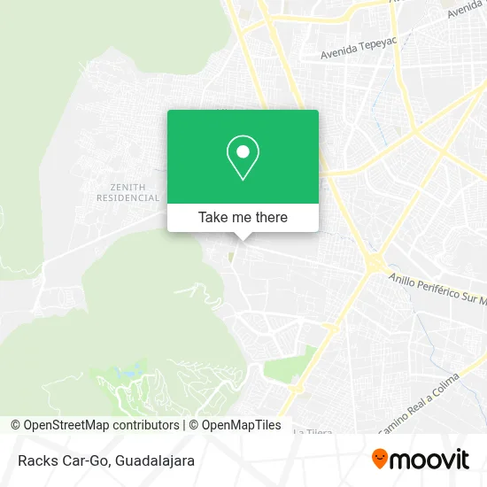 Racks Car-Go map