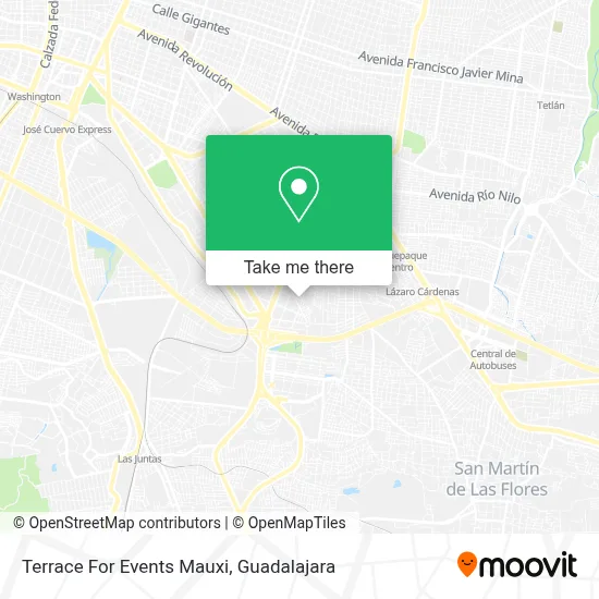 Terrace For Events Mauxi map