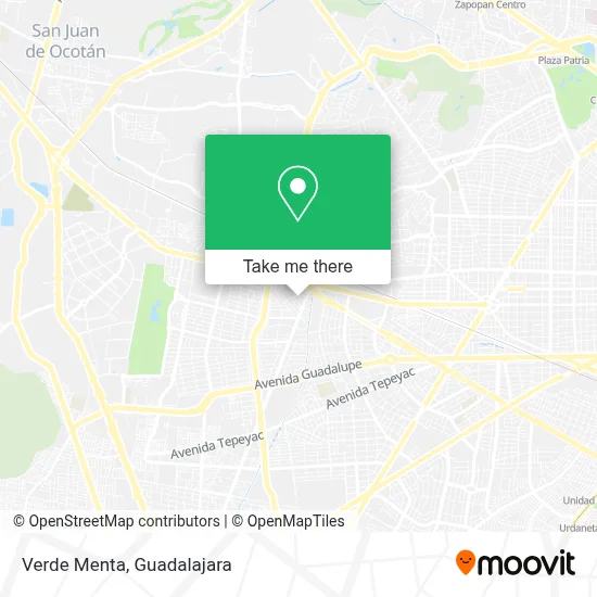 Verde Menta map