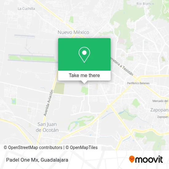 Padel One Mx map