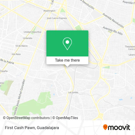 First Cash Pawn map