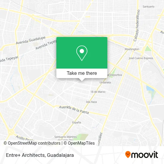 Entre+ Architects map