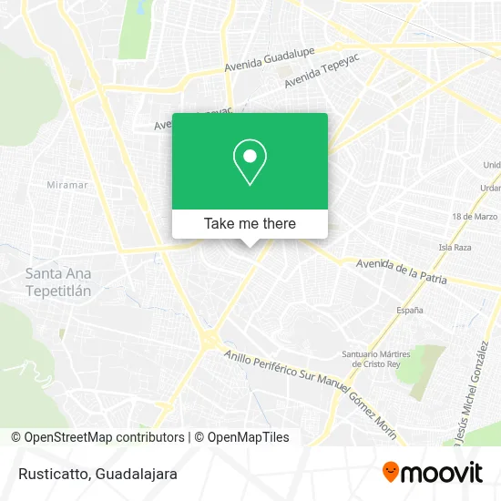 Rusticatto map