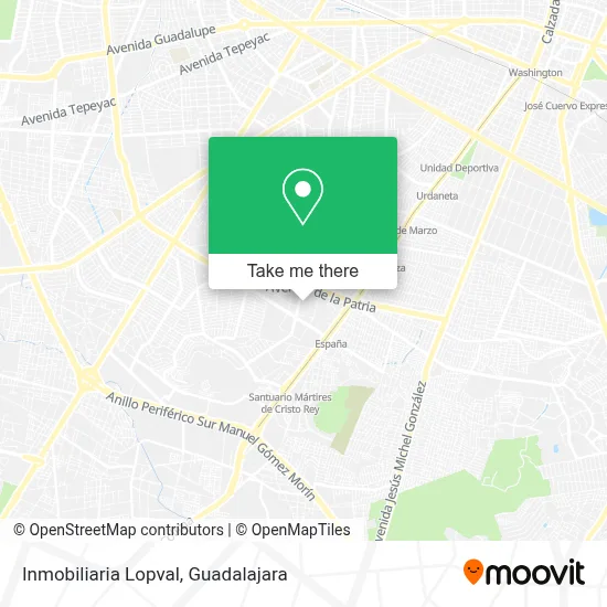 Inmobiliaria Lopval map