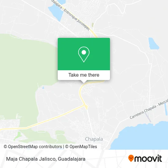 Maja Chapala Jalisco map