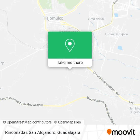 Rinconadas San Alejandro map