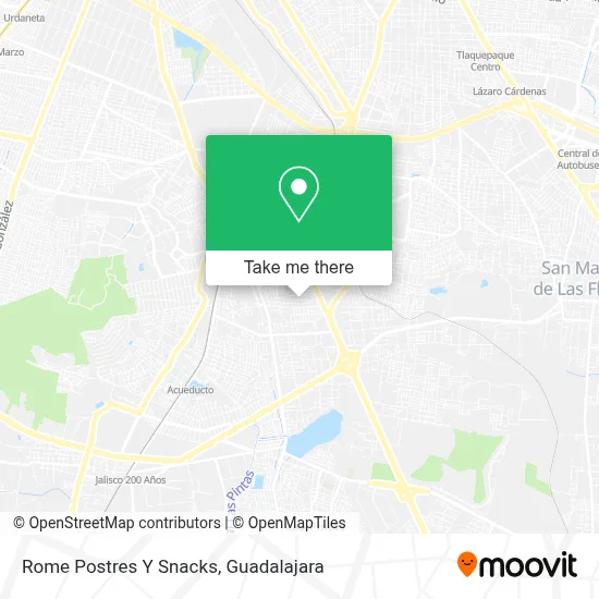 Rome Postres Y Snacks map