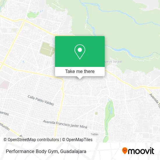 Performance Body Gym map