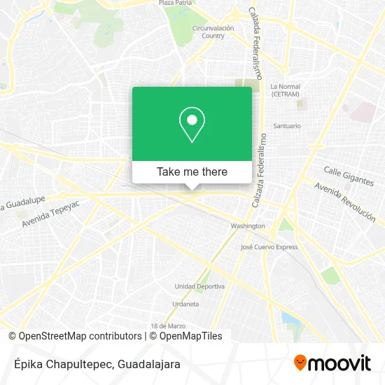Épika Chapultepec map