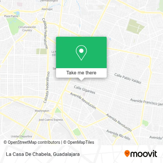 La Casa De Chabela map