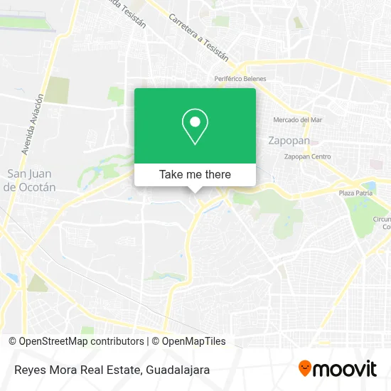 Reyes Mora Real Estate map