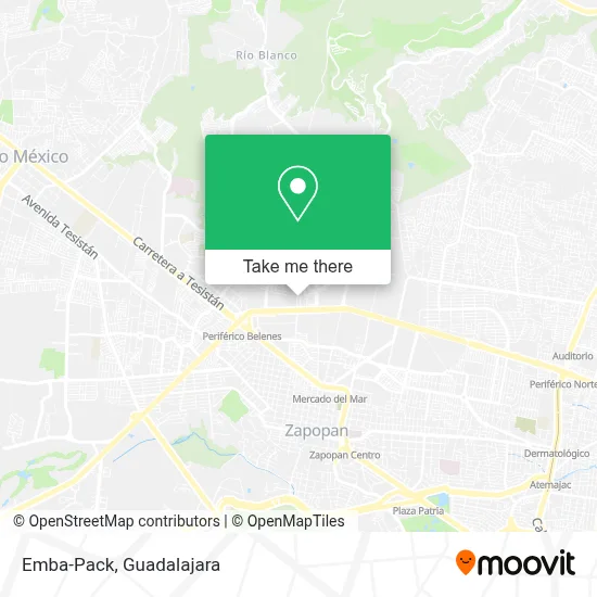 Emba-Pack map