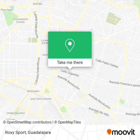 Roxy Sport map