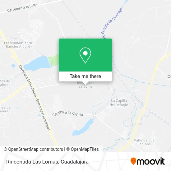 Rinconada Las Lomas map
