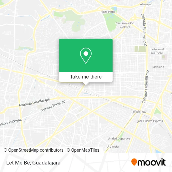 Let Me Be map