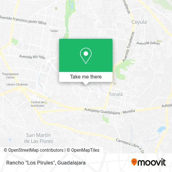Rancho "Los Pirules" map