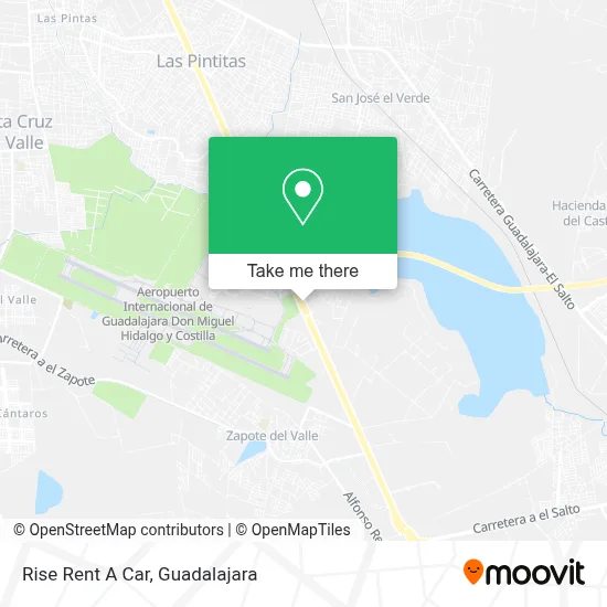 Rise Rent A Car map