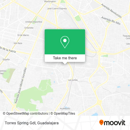 Torres Spring Gdl map