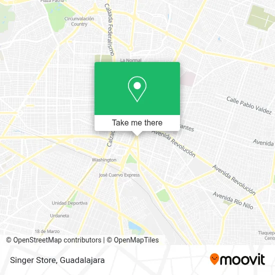 Singer Store map