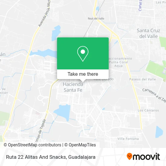 Ruta 22 Alitas And Snacks map