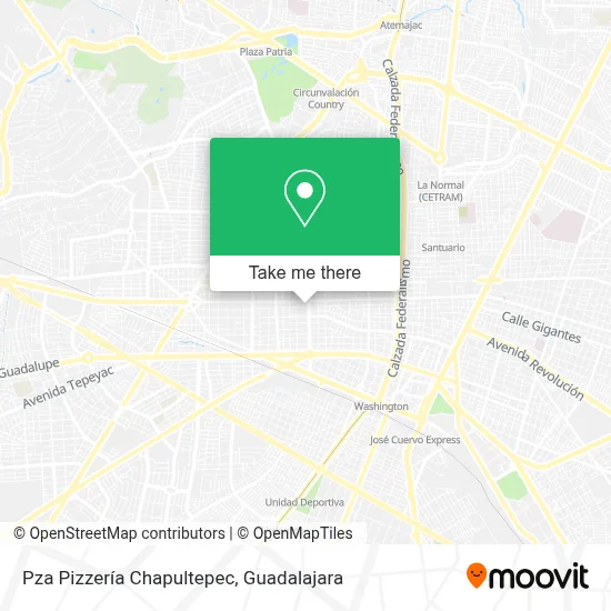Pza Pizzería Chapultepec map
