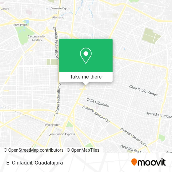 El Chilaquil map