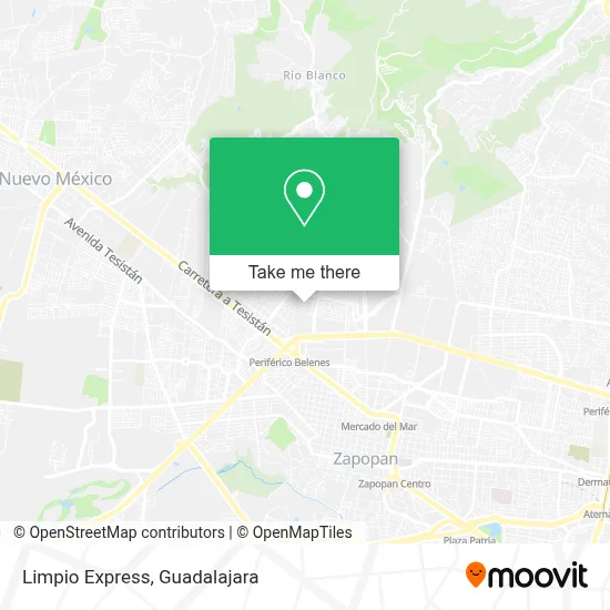Limpio Express map