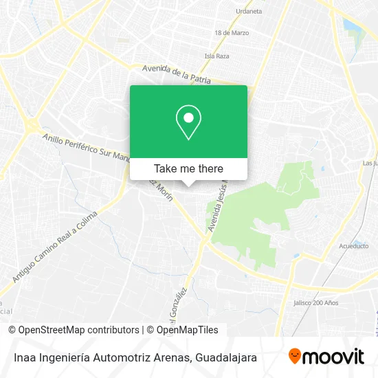 Inaa Ingeniería Automotriz Arenas map
