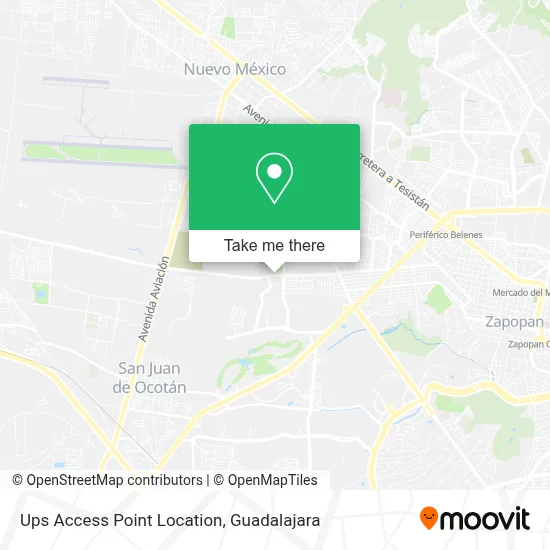Ups Access Point Location map
