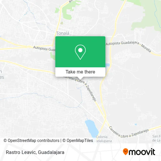 Rastro Leavic map