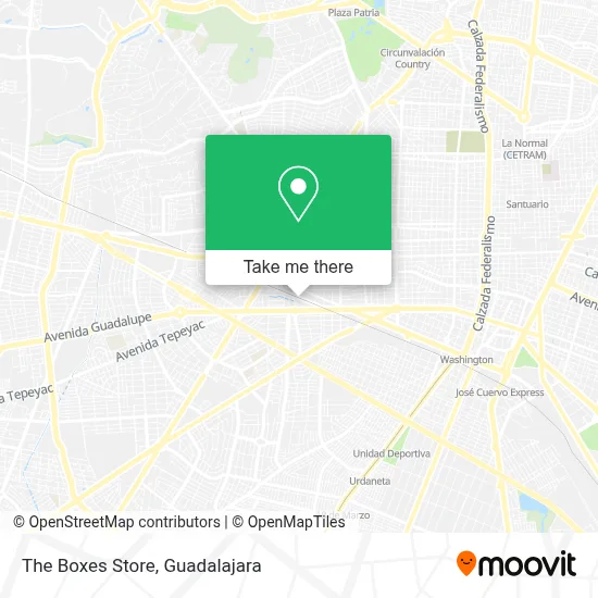 The Boxes Store map