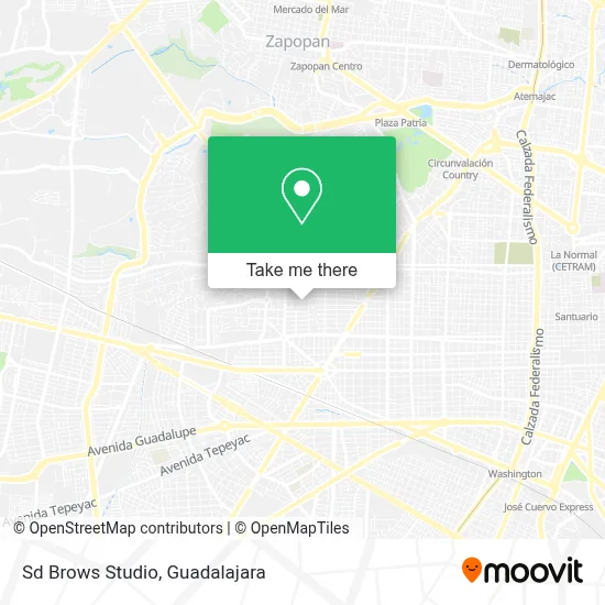 Sd Brows Studio map
