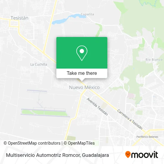 Multiservicio Automotriz Romcor map