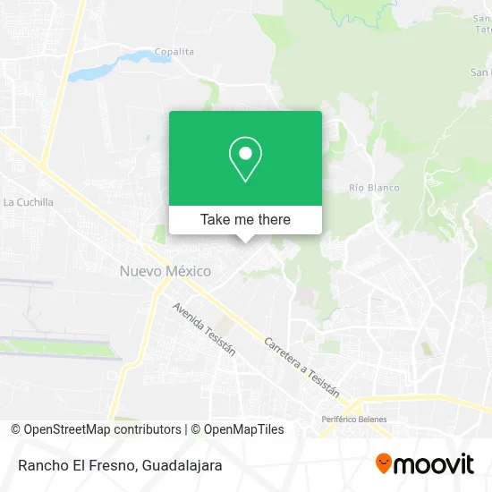 Rancho El Fresno map
