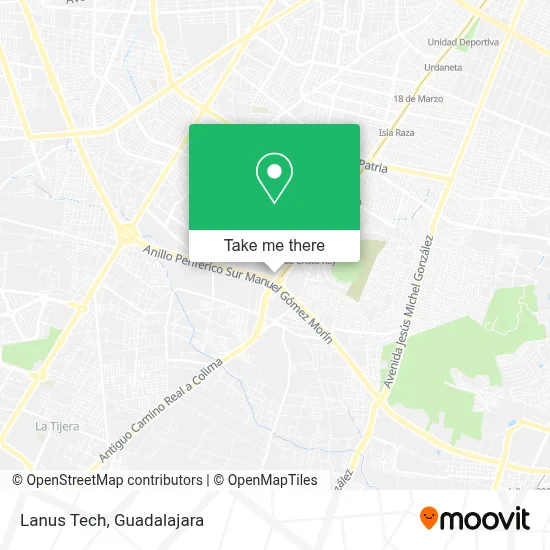 Lanus Tech map