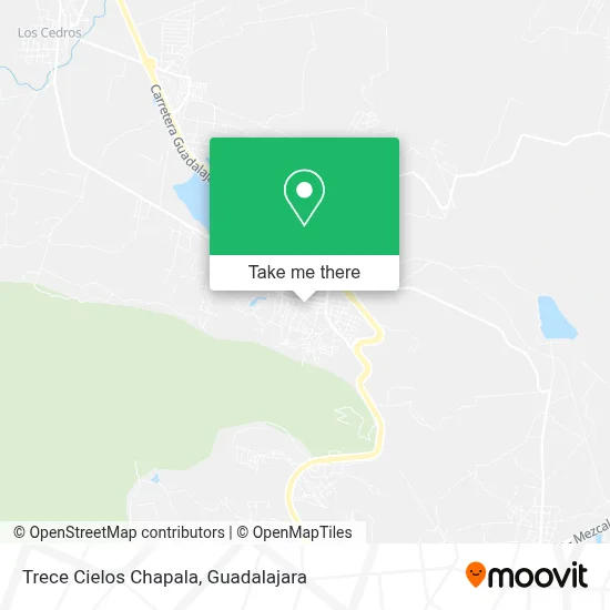 Trece Cielos Chapala map