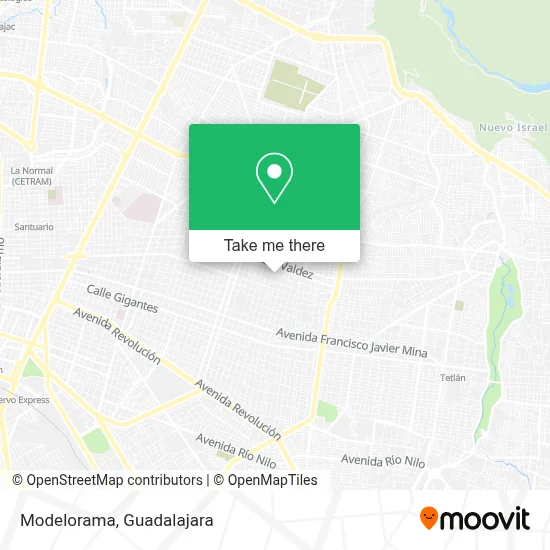 Modelorama map
